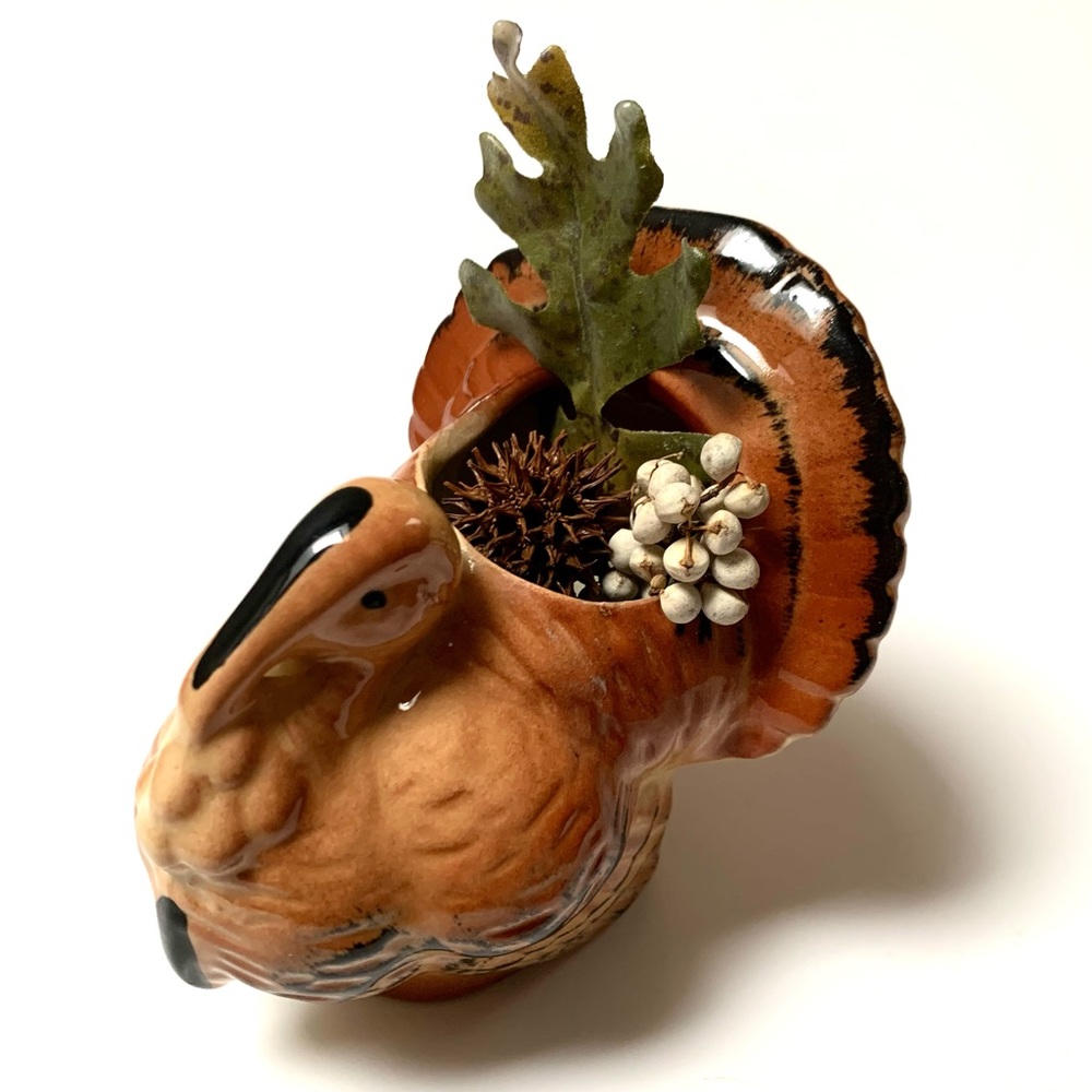 Vintage Ceramic Turkey Planter